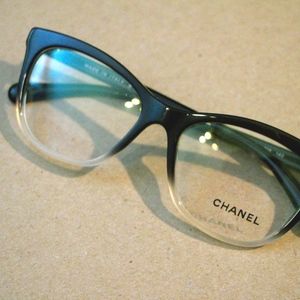 Chanel CC eyeglasses CH3341 clear black gradient